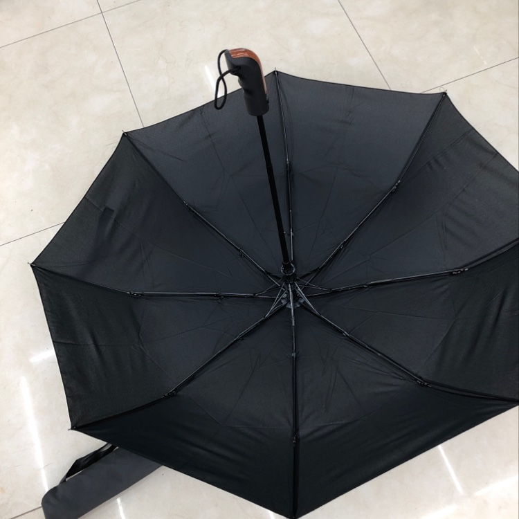 Three-fold automatic black umbrella Specification image