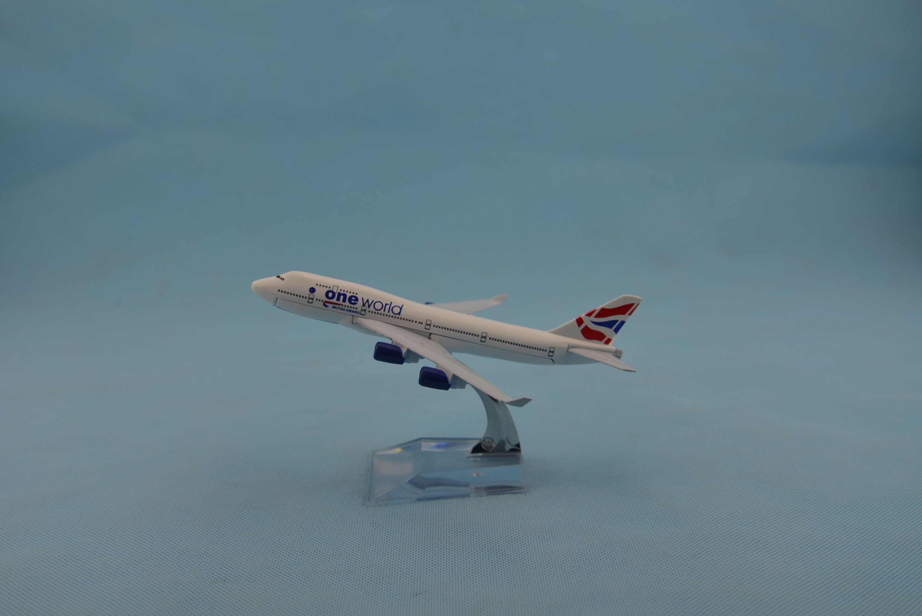 飞机模型（16CM英国航空B747-400）金属飞机模型 合金飞机模型图