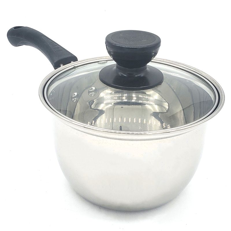 Factory direct sales of stainless steel milk POTS, household milk soup POTS, single-handle milk POTS detail image 6