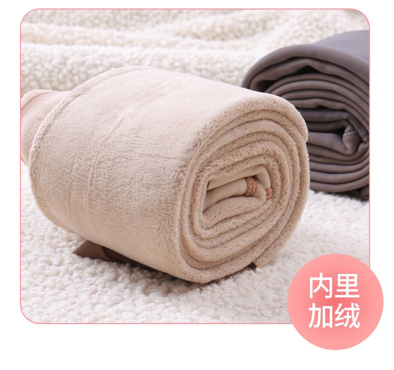 959加绒加厚踩脚连袜韩式宽松打底裤女外穿春夏季薄款黑色高腰裤详情图10