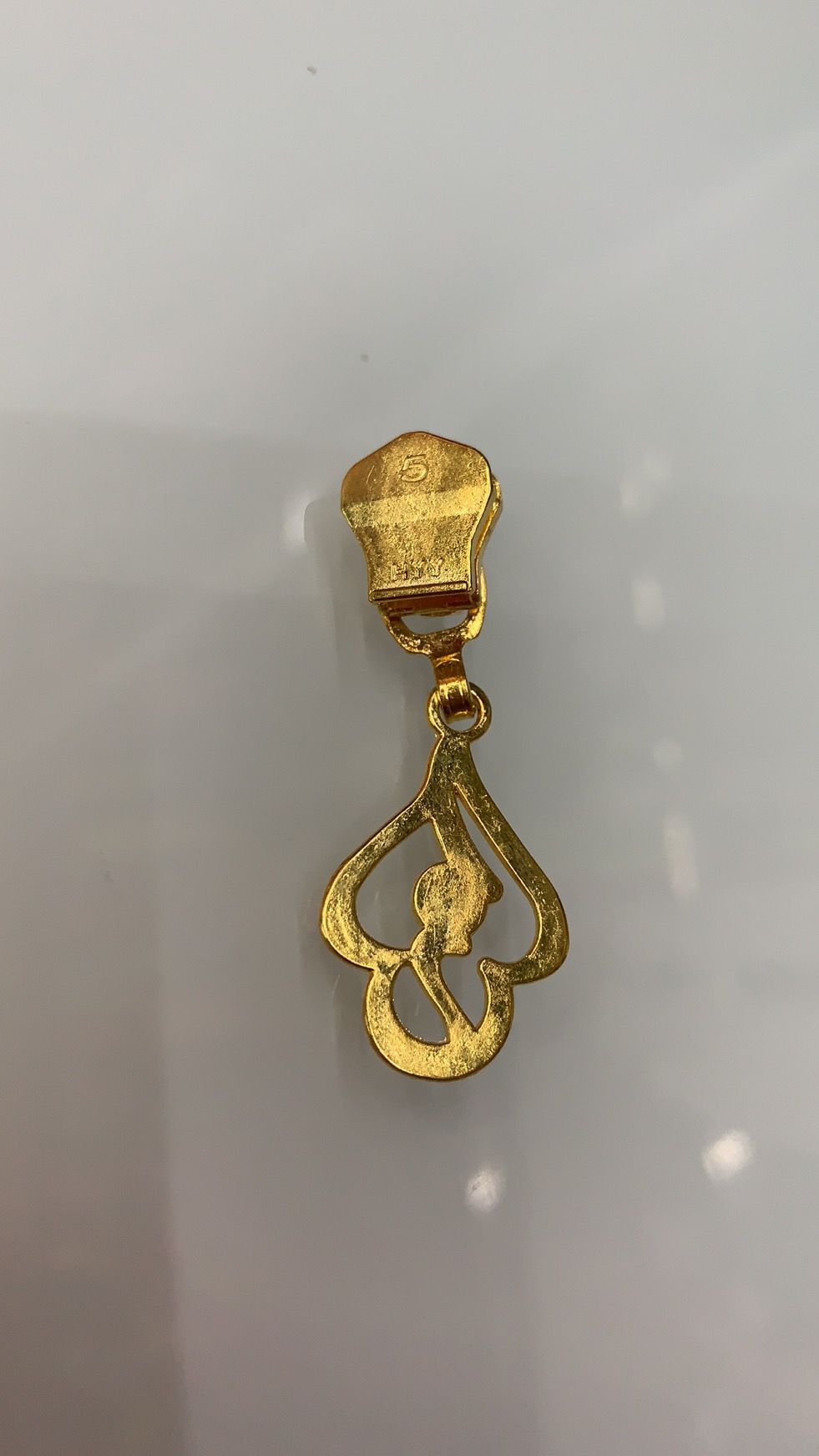 厂家直销5#金属有保三节带钻拉头详情图2