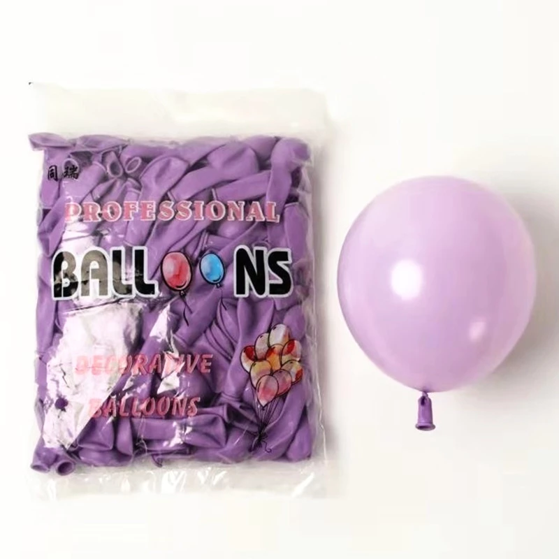 厂家直销马卡龙儿童成人生日派对场景布置五寸气球糖果色圆形气球详情图5