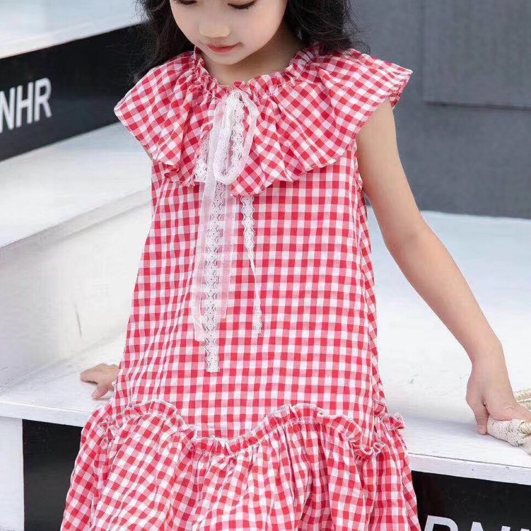 Plaid sleeveless dress