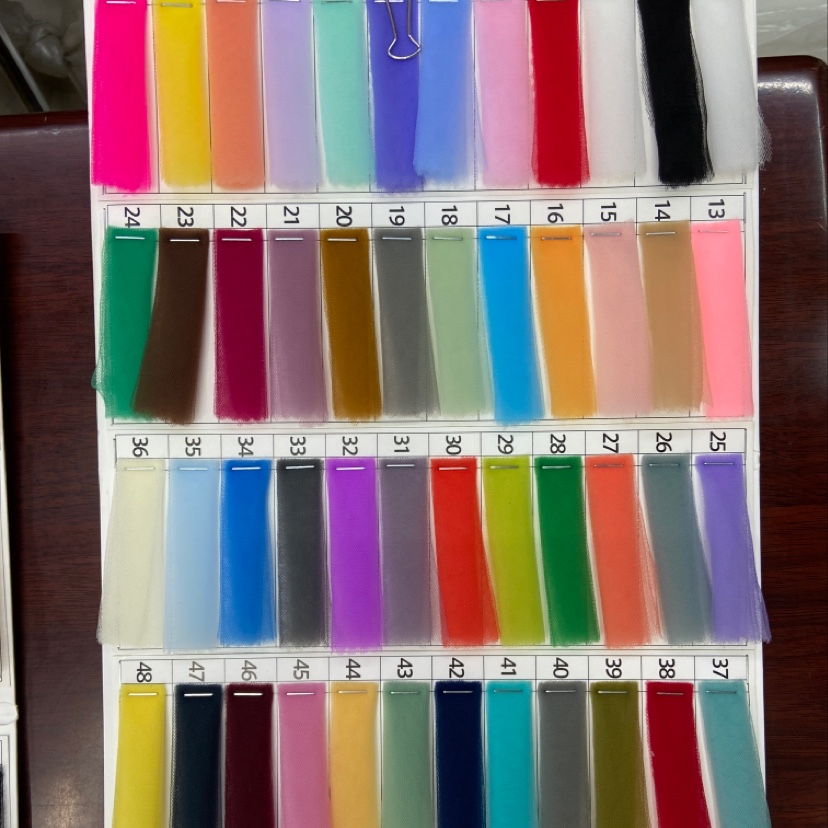 20A Nylon American Net Fabric Clothing Fabric Decorative Arts And Crafts Headwear Fabric Multi-Color Optional