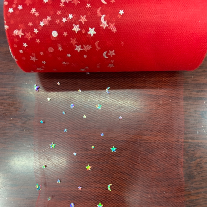 American Net Sequin Fabric Clothing Fabric Ornaments Headwear Fabric Multi-Color Optional