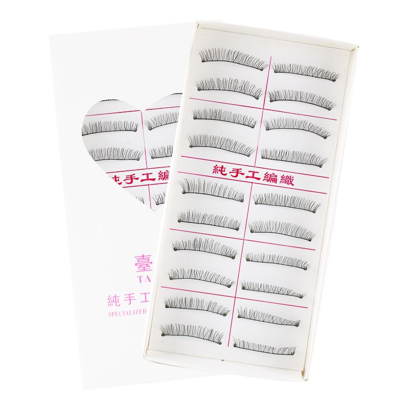 Taiwan handmade 216 false eyelashes stick natural short nude makeup eyelashes without makeup studio eyelashes