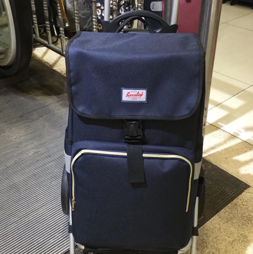 边圆拉杆箱包购物车，尺寸*32*69*54^35蓝色图