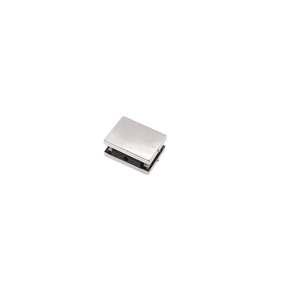 Stainless Steel Glass Door Clamp, Precision Cast Aluminum Square Clamp Home Decoration Main Material Item Picture