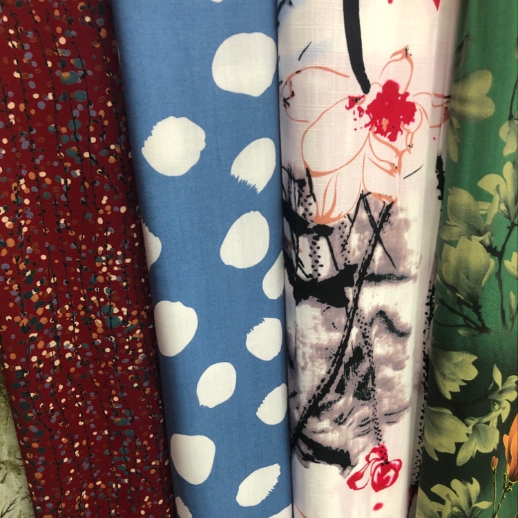 Silk and cotton fabric polka dot factory direct sales. New products of the season available for wholesale or retail details Picture