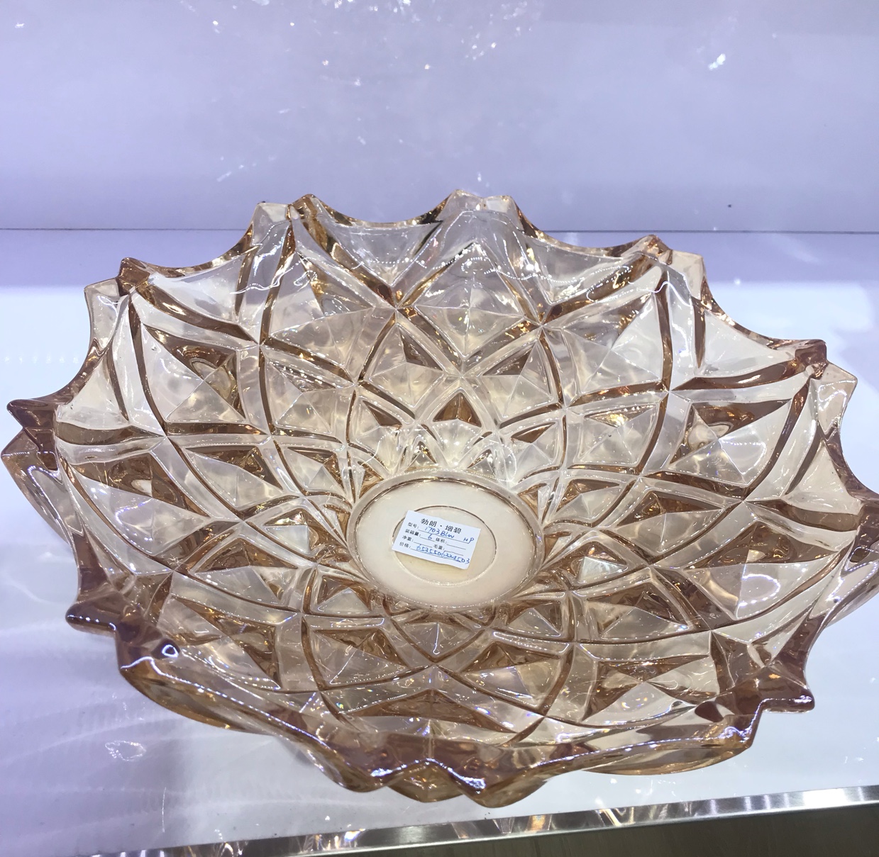 新款玻璃果盘特大号