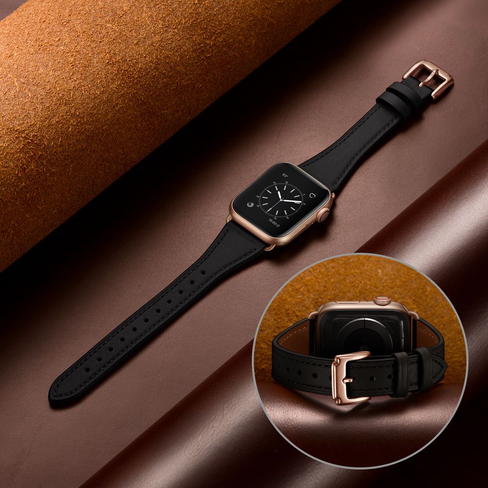 AEMAX 适用于Apple watch扣真皮皮带Iwatch手表带经典扣式表带详情图2