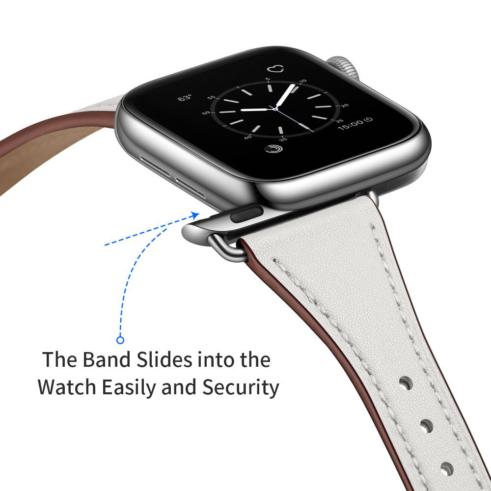 AEMAX 适用于Apple watch扣真皮皮带Iwatch手表带经典扣式表带详情图1