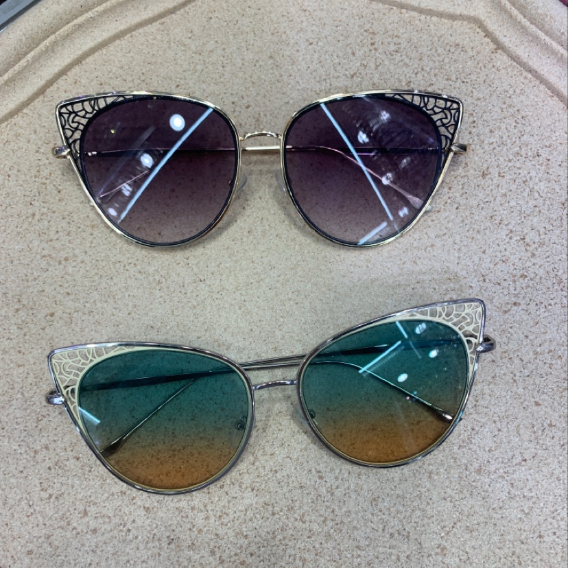 Women's metal sunglasses
