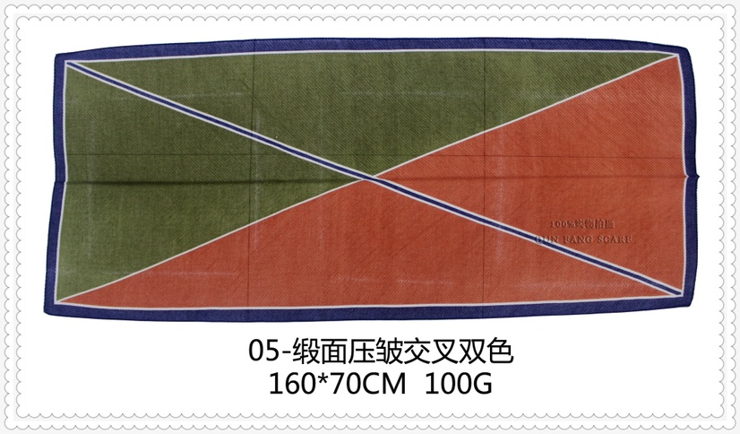Satin printing cross two color crimped towel, autumn and winter new feel good, good quality price concessions. full figure