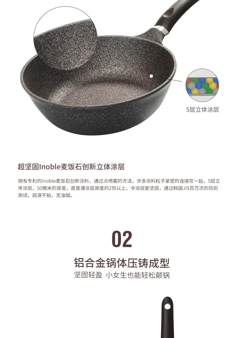 Libininuofu coated frying pan, 26cm detail image 6