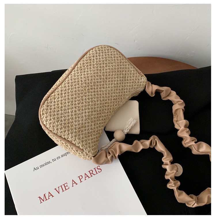 Domestic and foreign trade custom-made new small bags for women, 2020 summer new Korean style versatile single-shoulder bag, popular fashion broadband straw woven armpit bag undefined