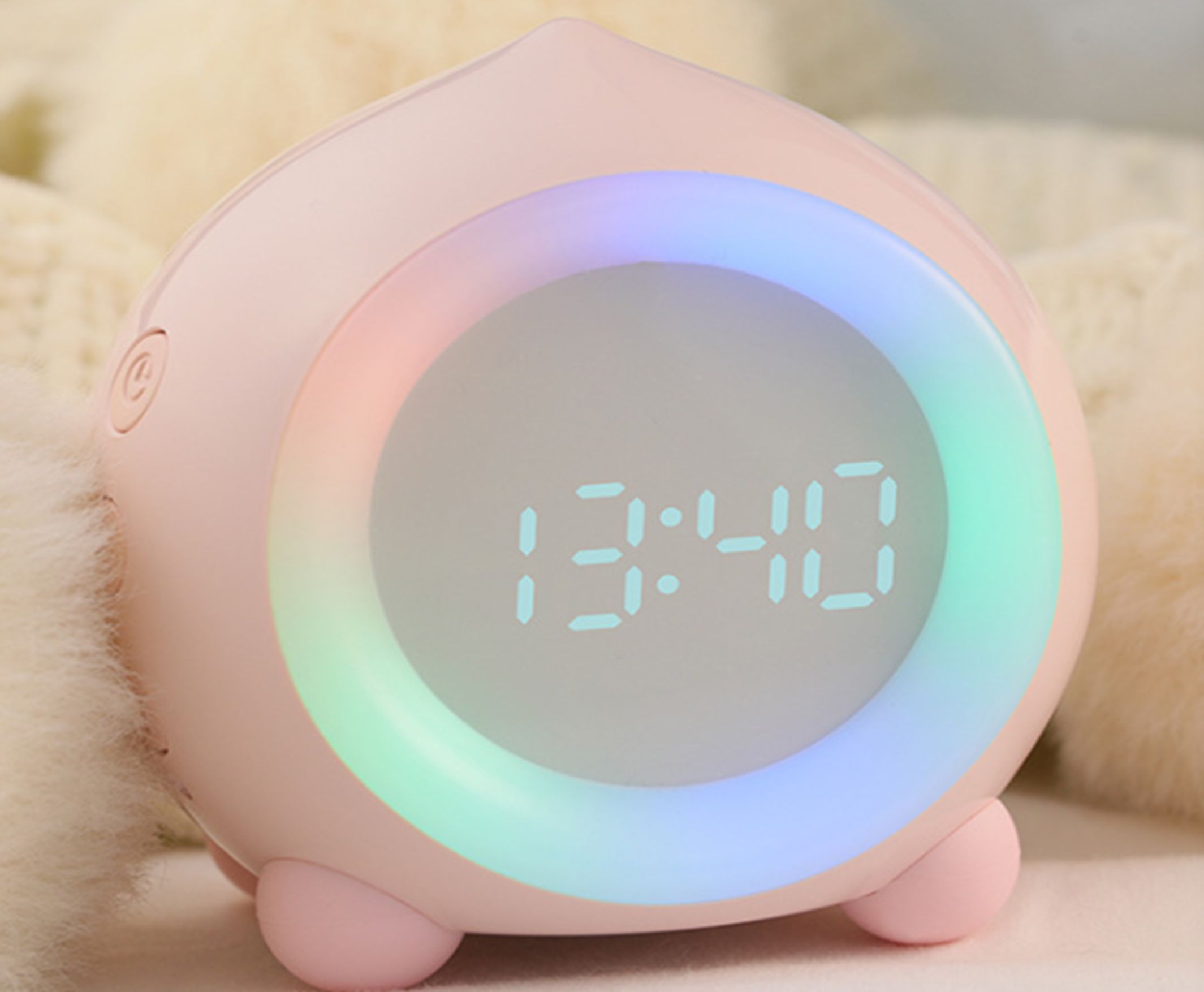 Yiwu Selection Peach Interesting alarm clock pink CR-MM-C1903#/18056