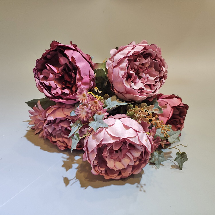 European Classic Peony Simulation Peony Bouquet Home Living Room Model Room Decoration Specification drawing