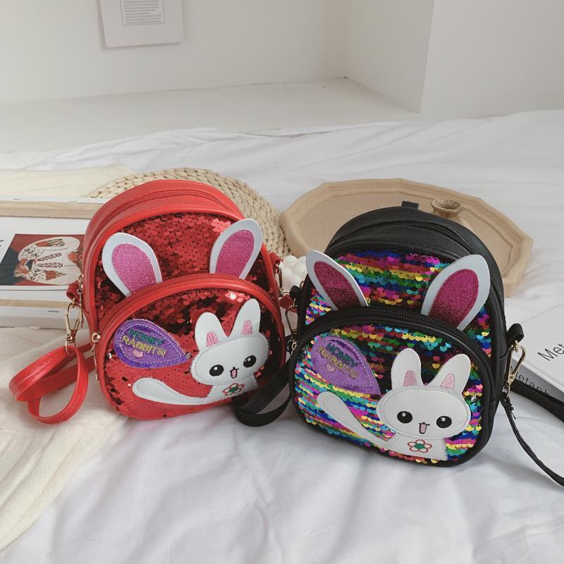 Children's Bags 2020 Summer New Fashion Sequin Baby Backpack Cute Cartoon Girl One-Shoulder Diagonal Bag undefined