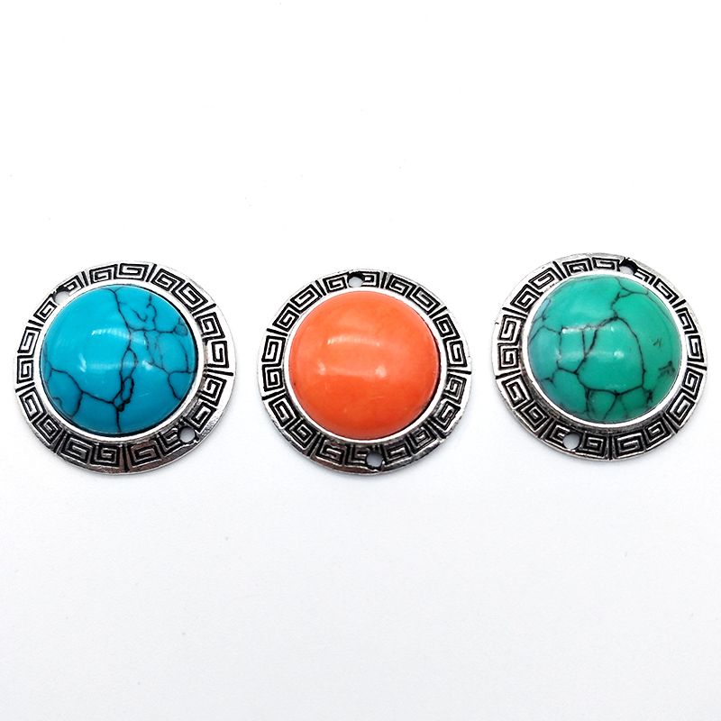 Clothing accessories, rectangular hand-carved flower bats, Mongolian elements, ethnic style semi-finished products, loose beads, customizable detail image 14