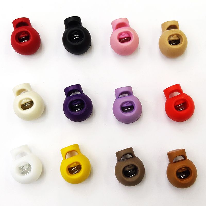 Spring buckle, garment accessory rope buckle, rope stop, hanging clock chuck, electroplated buckle, nylon buckle, button Application Scenario