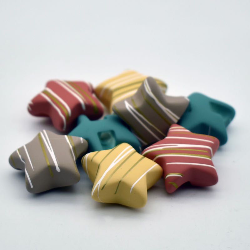 Manufacturers direct rubber drawing star DIY accessories accessories materials shoes bags clothing accessories environmental acrylic