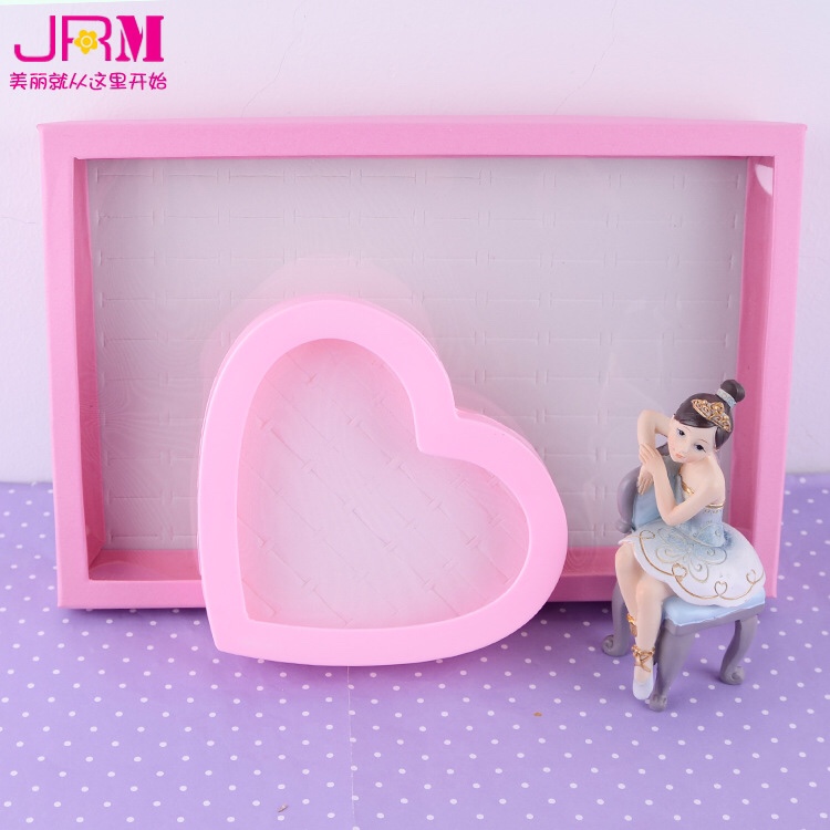 Hair ring hair rope plastic packaging bag ring ring packaging box love square ring box wholesale