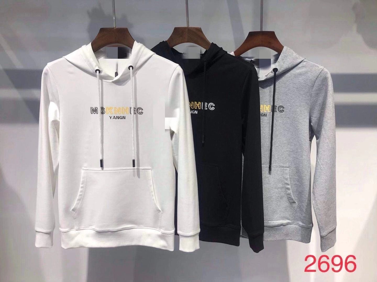 Japanese grey hoodie for men spring and Autumn New trend youth loose lettered print hoodie thumbnail
