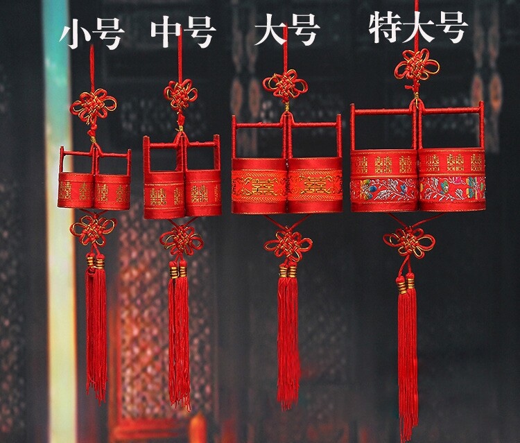 义乌厂家子孙桶婚庆礼品大号塑料喜糖盒女方结婚陪嫁喜字聚宝桶细节图