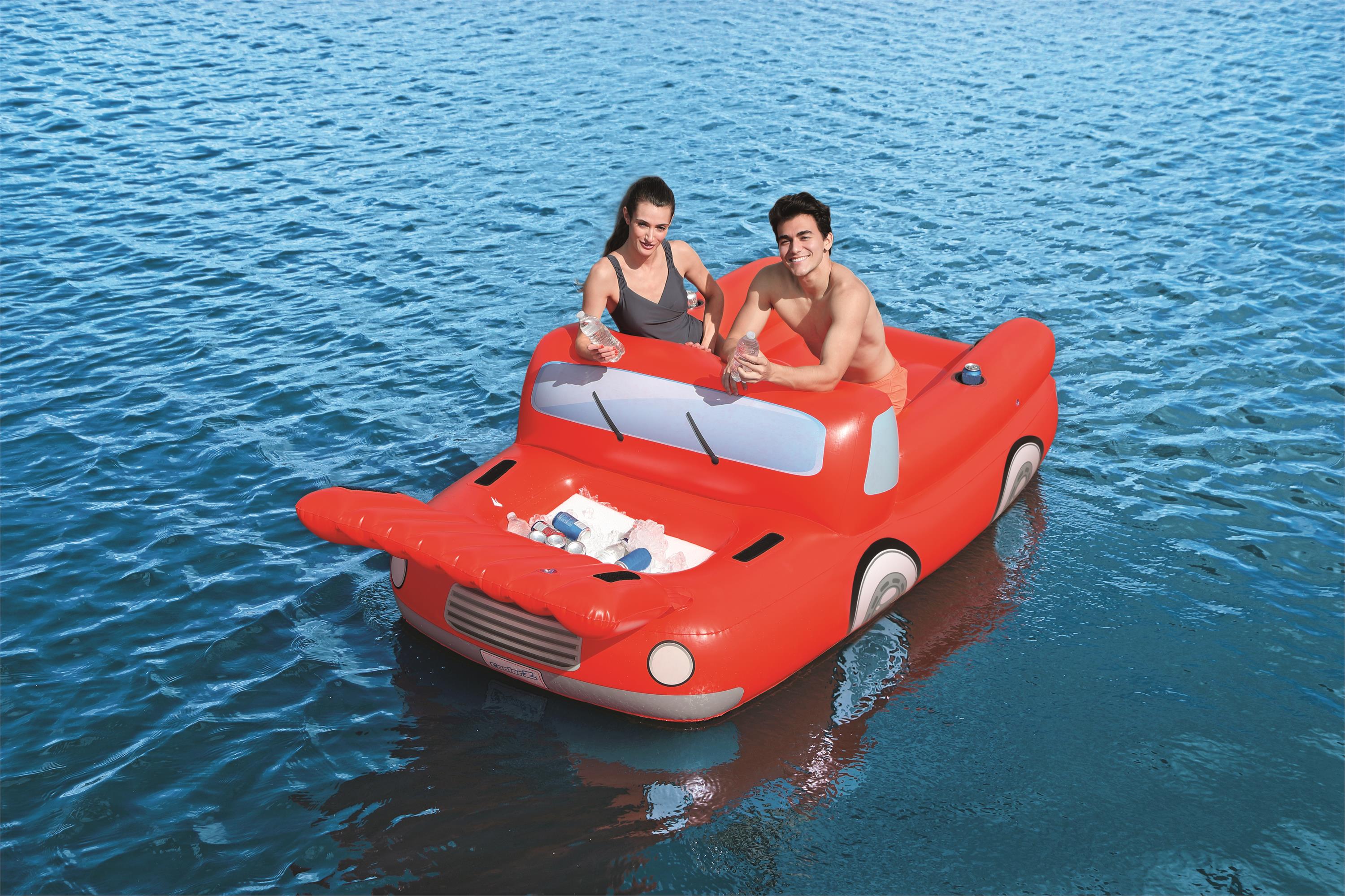 Bestway® 9'2" x 58.5"/2.80m x 1.49m 红色卡车浮床产品图