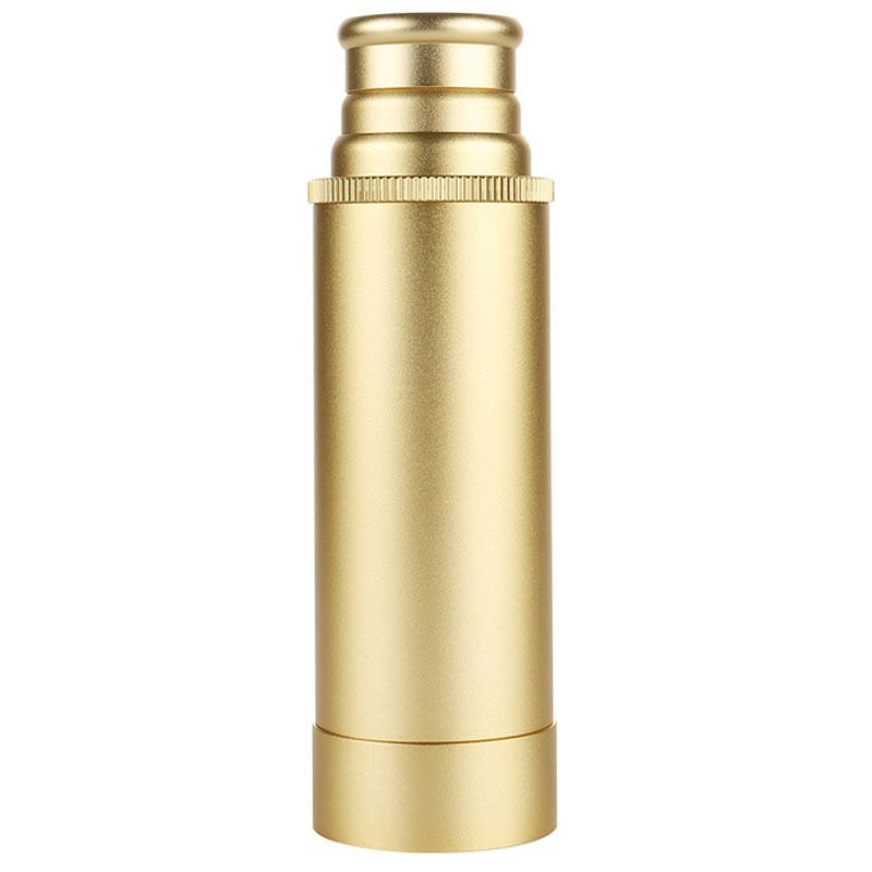 ZIYOUHU Pirate-style stretched portable miniature monocular copper pirate Telescope, high-definition high-magnification Caribbean retro Item Picture