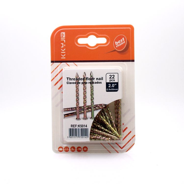 Threaded floor nail of 5014 packing for Kaka hardware 2.0 inch thumbnail