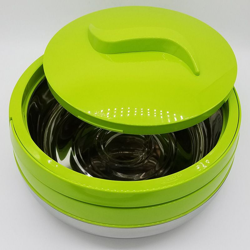 Factory direct sales of 3-piece stainless steel lunch box set, large-capacity insulated lunch box with a pot detail image 3