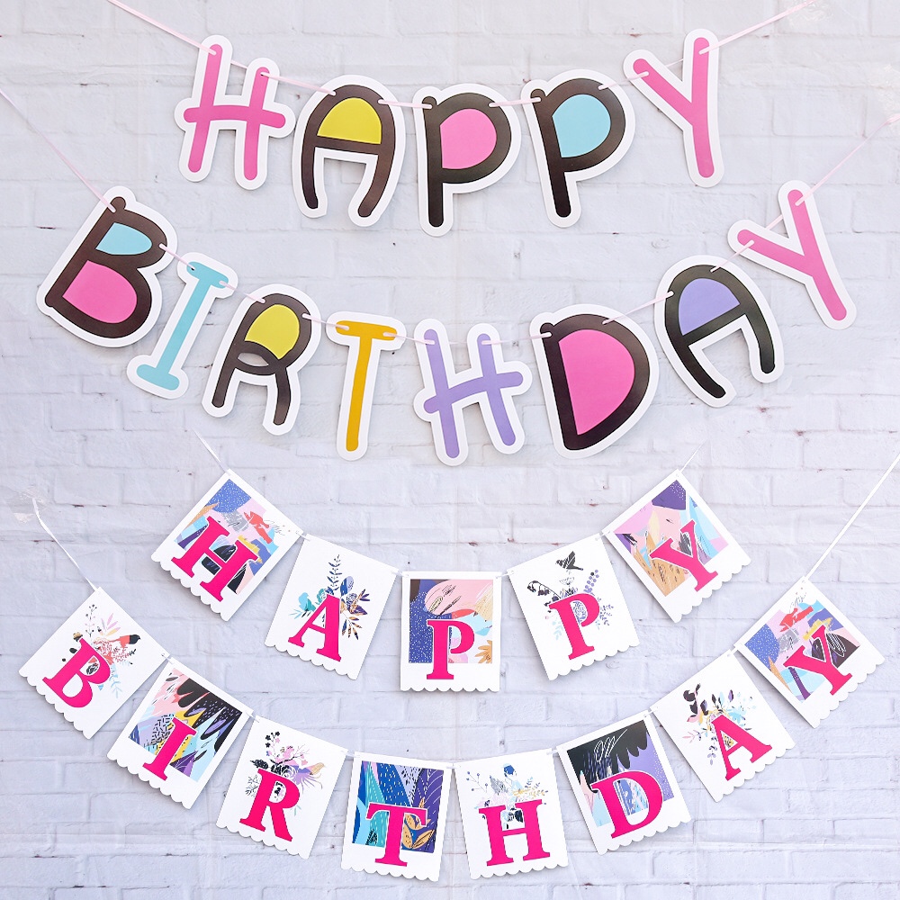 Wholesale of new birthday hanging ribbons, decorative ribbons and decorative strips 01