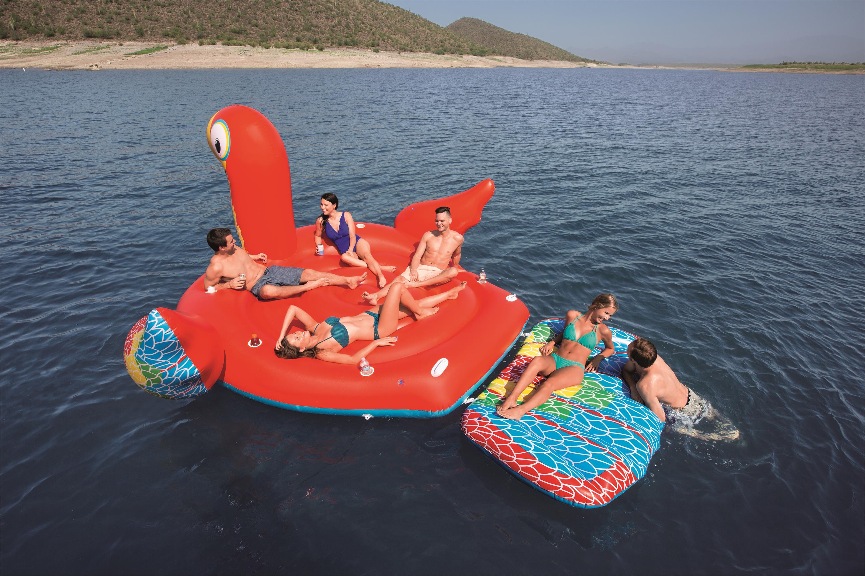Bestway® 16'5" x 10'9"/5.00m x 3.27m 鹦鹉大浮岛详情图2