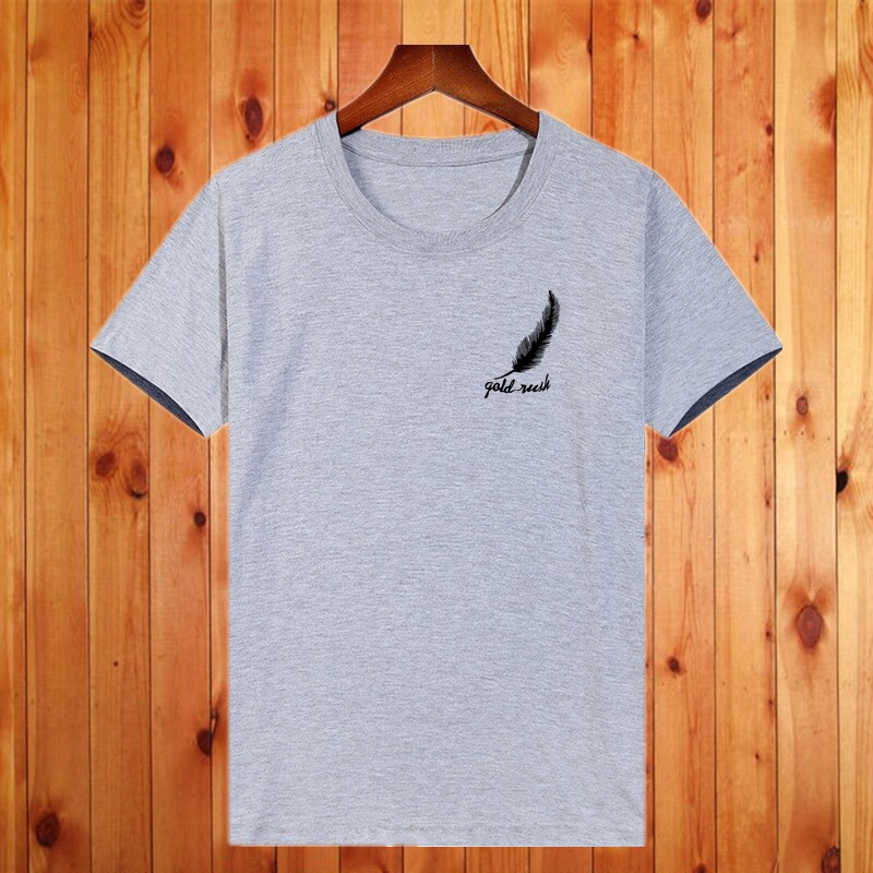 Grey feather short sleeve thumbnail
