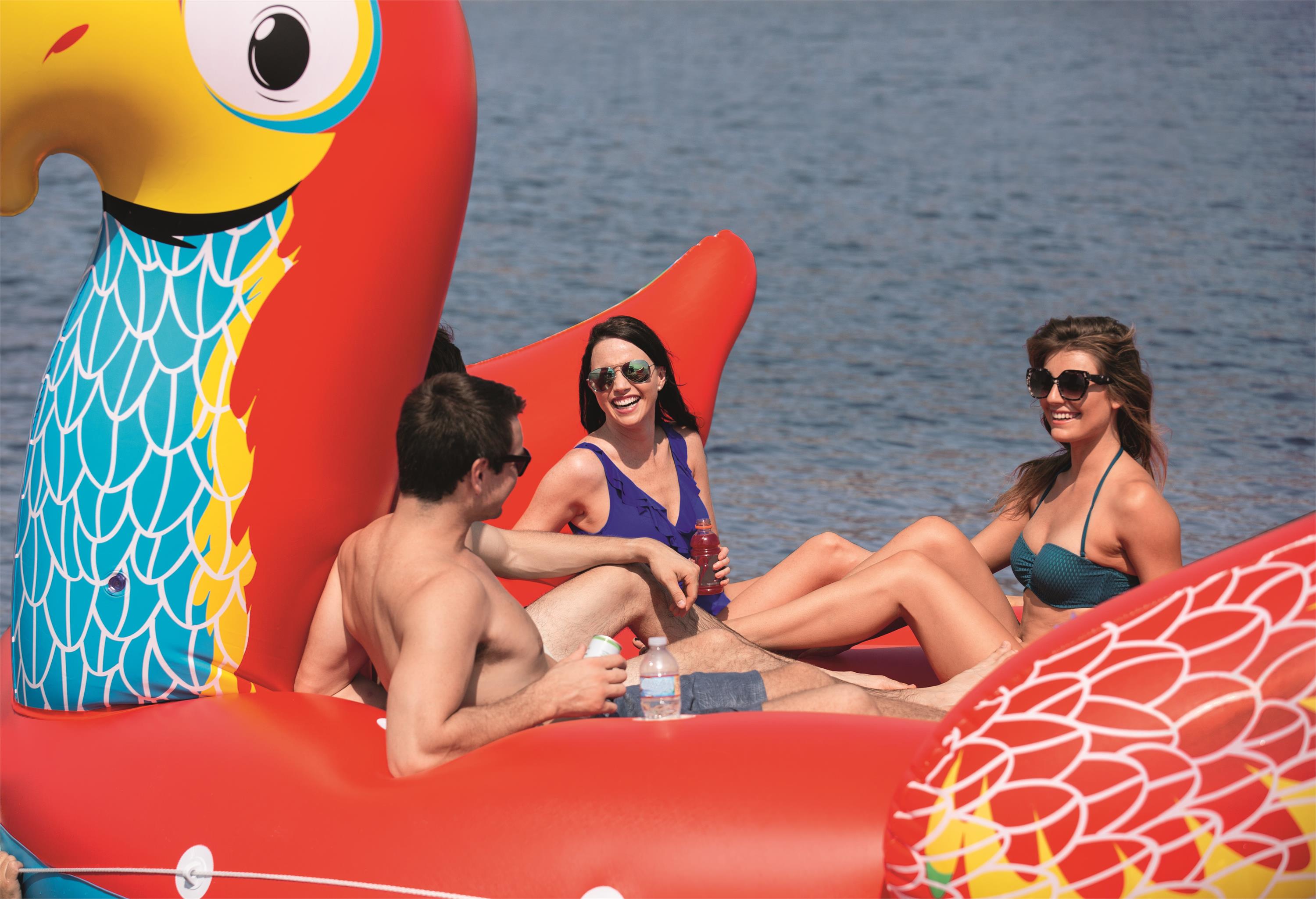 Bestway® 16'5" x 10'9"/5.00m x 3.27m 鹦鹉大浮岛细节图