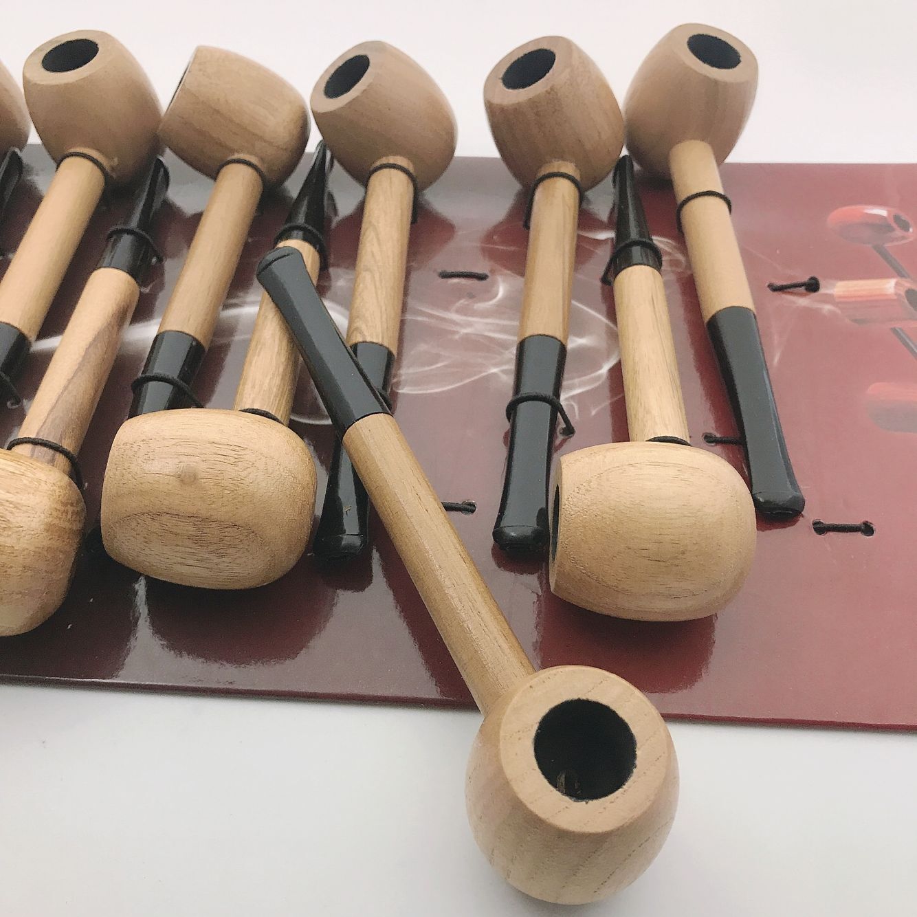 新款烟斗专用过滤男士老式实木烟丝斗手卷烟通用弯式烟斗详情图3