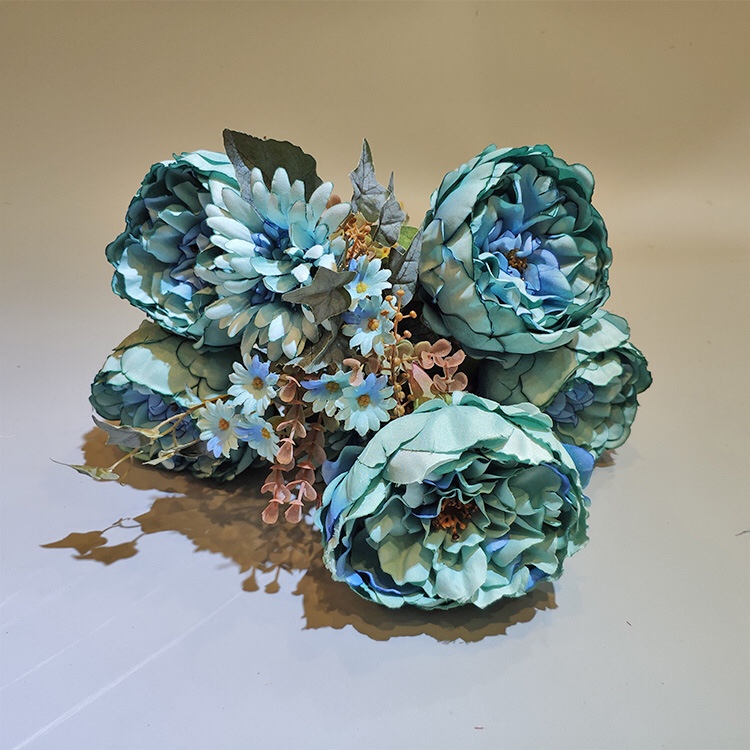 European Classic Peony Simulation Peony Bouquet Home Living Room Model Room Decoration undefined