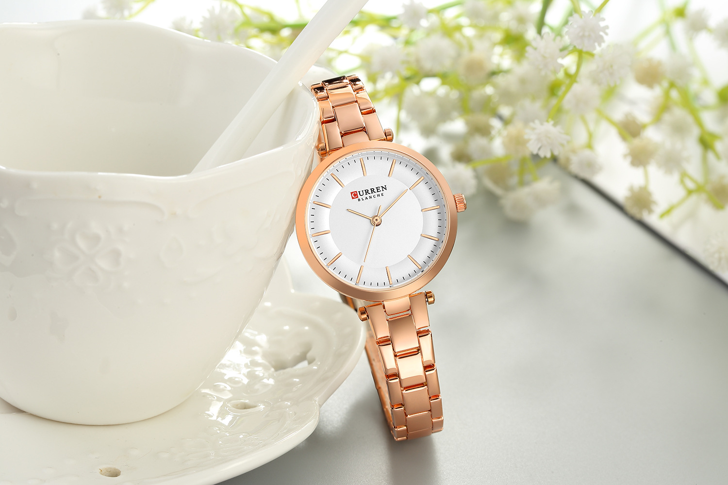 Curren/ Karin 9054 ladies' watches, fashionable women's watches, quartz watches, hot-selling watches on AliExpress Specification image
