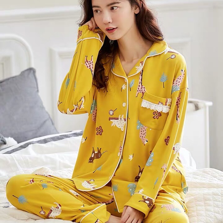 Pure cotton pajamas for women in spring and autumn, long-sleeved, oversized, winter cardigan, all-cotton outerwear, simple home wear Pure cotton pajamas for women in spring and autumn, long-sleeved, oversized, winter cardigan, all-cotton outerwear, simple home wear