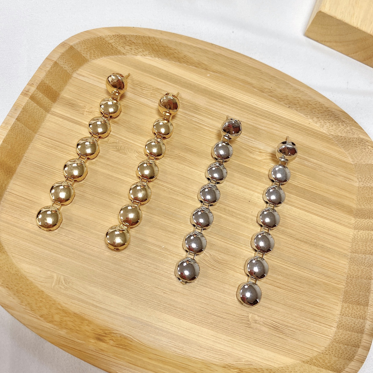 北欧时尚个性百搭INS风光面长款气质耳环