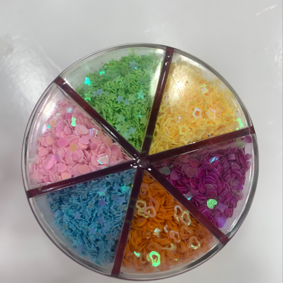 Six box wrap manicure Sequin Box Wrap Slym sequin box wrap thumbnail