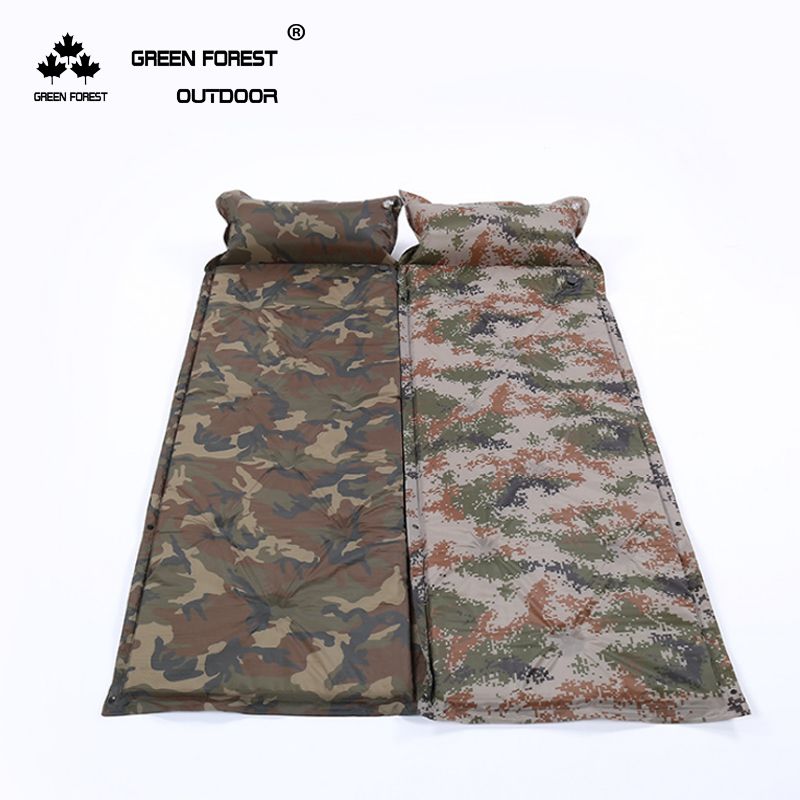 Camouflage self-inflating cushion 2.5cm