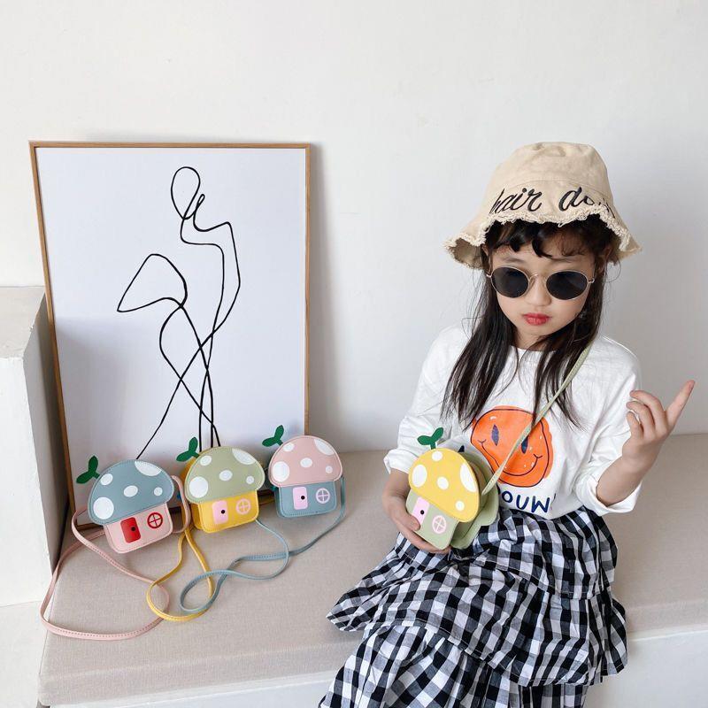 Children's Bags 2020 Summer New Shoulder Bag Little Girl Bag Cute Mushroom Crossbody Bag Fashion Boys And Girls Bags Specification drawing
