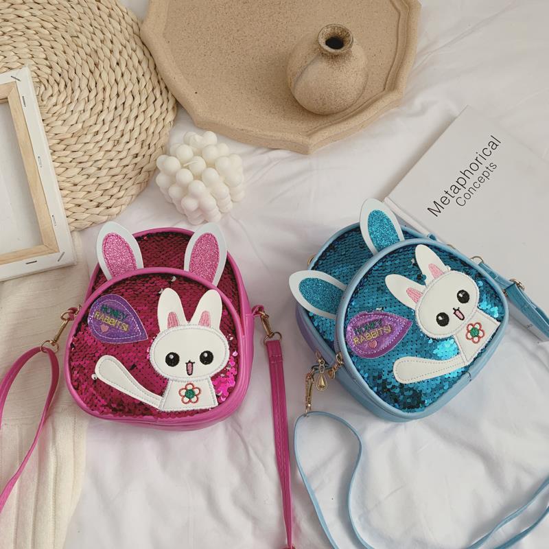 Children's Bags 2020 Summer New Fashion Sequin Baby Backpack Cute Cartoon Girl One-Shoulder Diagonal Bag undefined