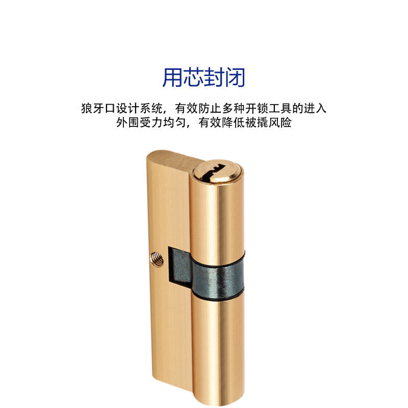 The length of the copper lock core for the anti-theft door is 70mm to 90mm Specification image