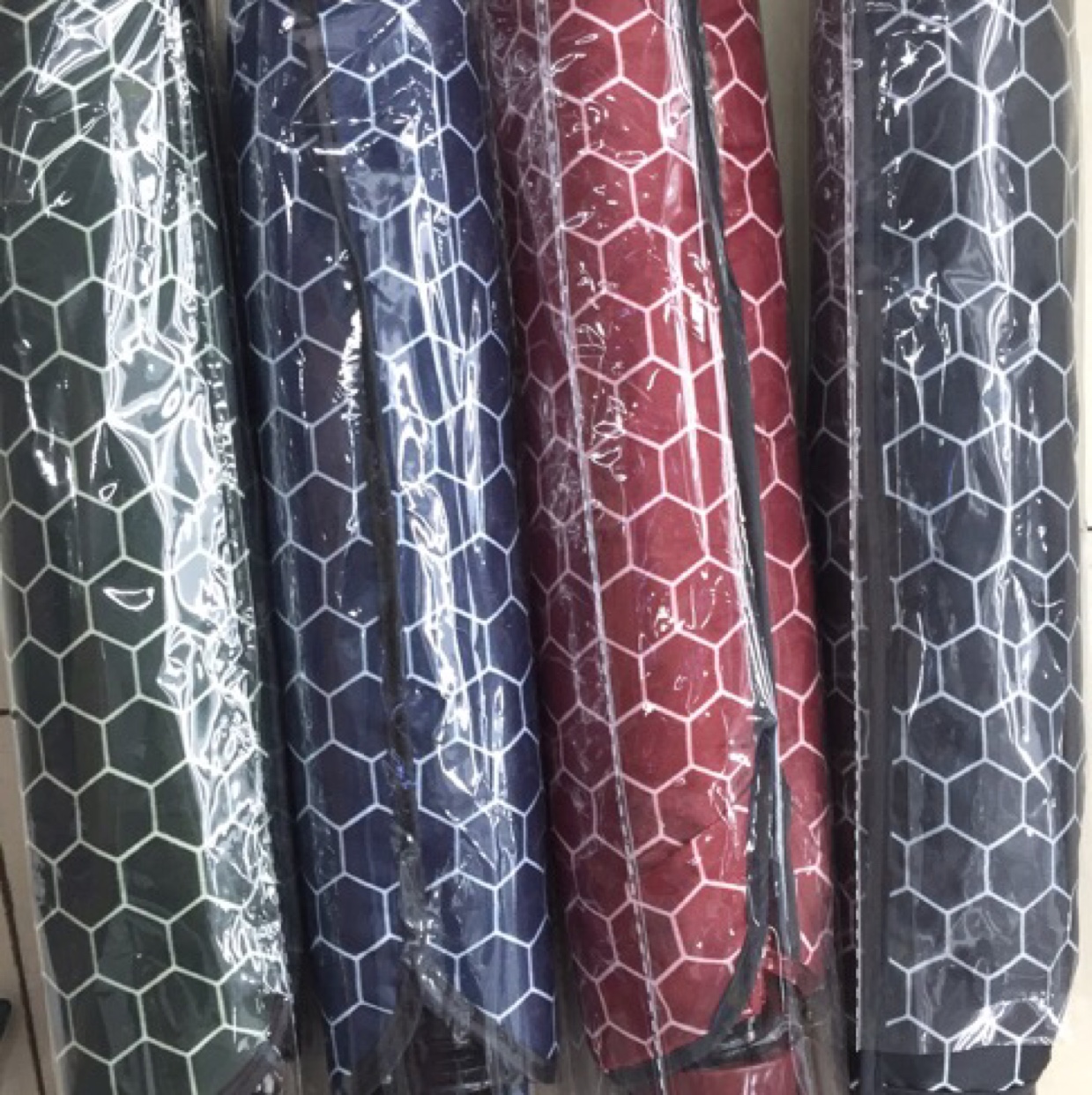 Three-Fold Self-Opening And Self-Retracting Checkered High-Grade Umbrellas, Gifts, Folding Windproof Umbrellas