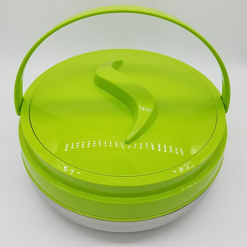 Factory direct sales of 3-piece stainless steel lunch box set, large-capacity insulated lunch box with a pot detail image 2