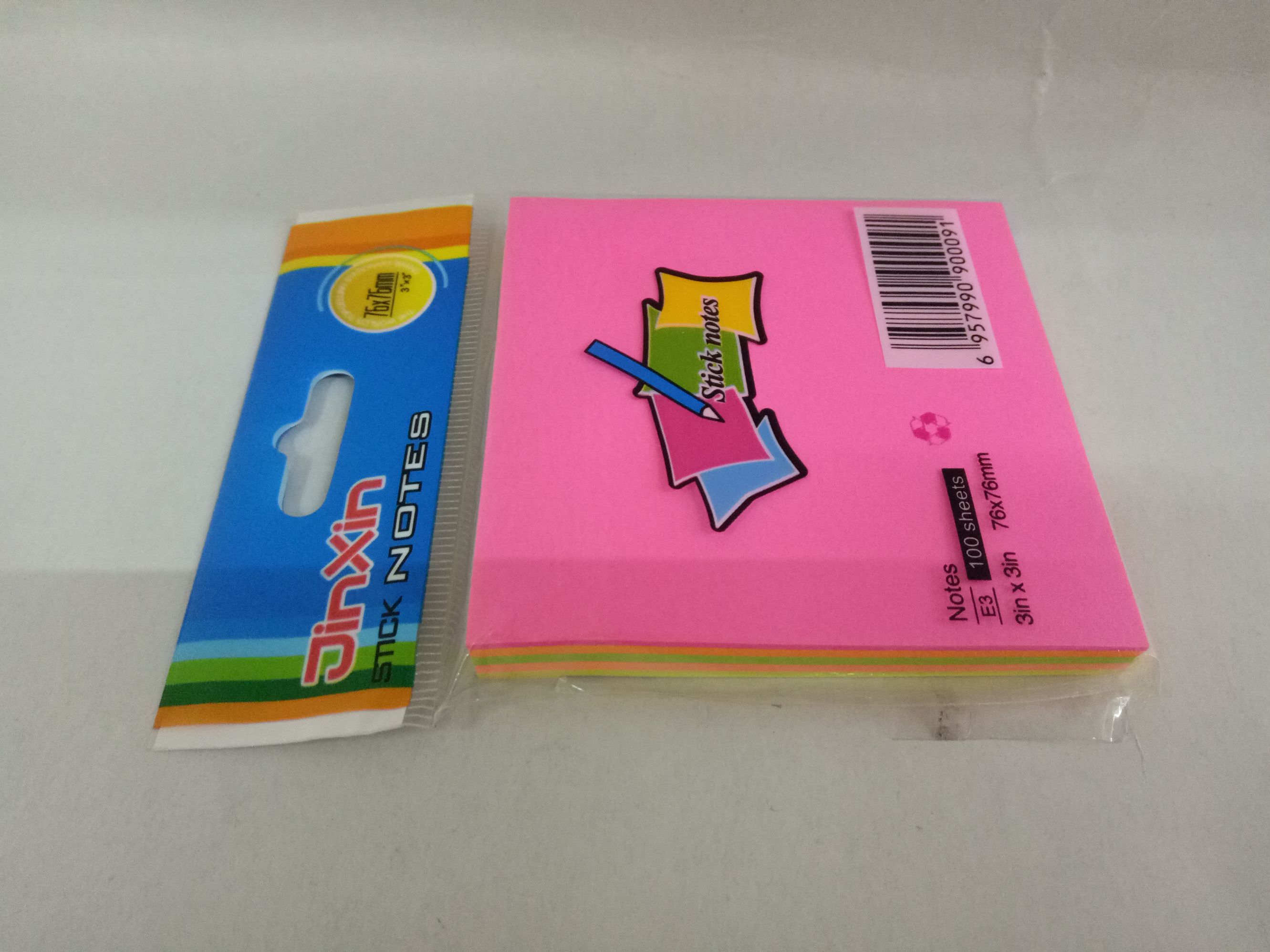 3*3 post-it notes /sticky notes/labels/note pads/note books/messages/index notes/notes Specification drawing